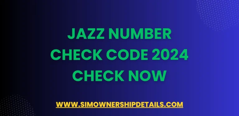 Jazz Number Check Code 2024 Check Now