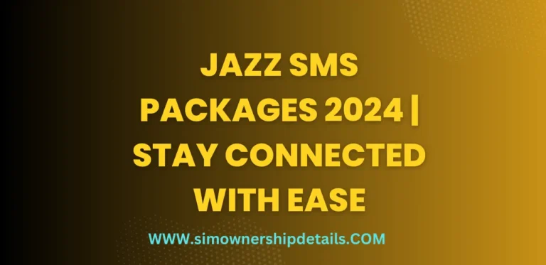 Jazz SMS Packages 2024 | Stay Connected with Ease