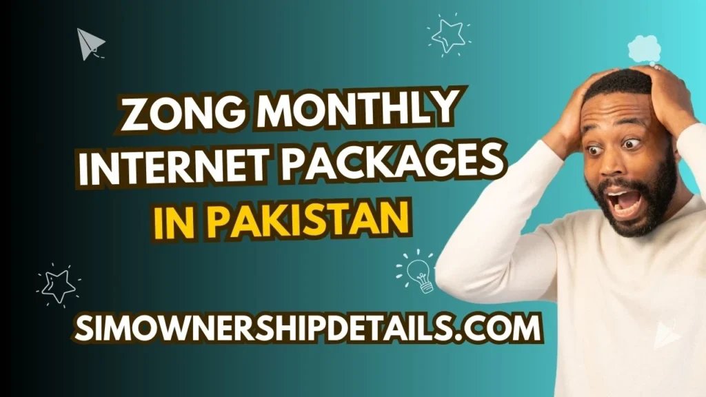 Zong Monthly Internet Packages